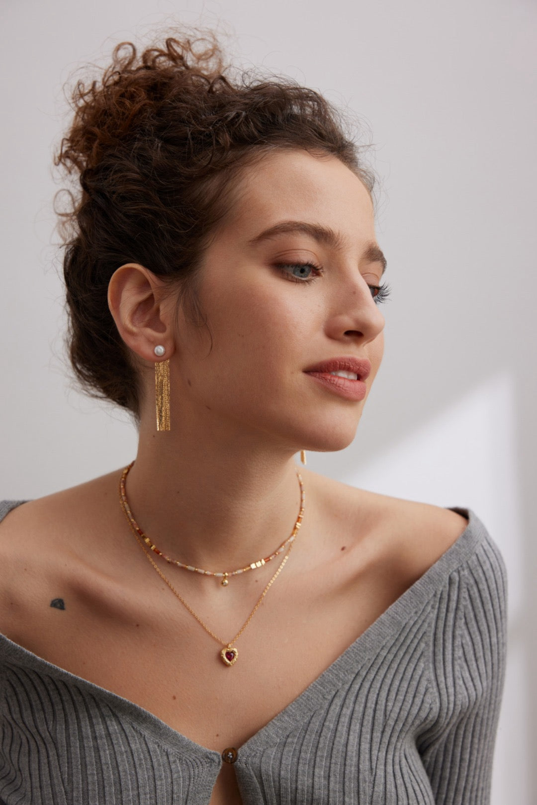 The Long Tassel Pearl Earrings