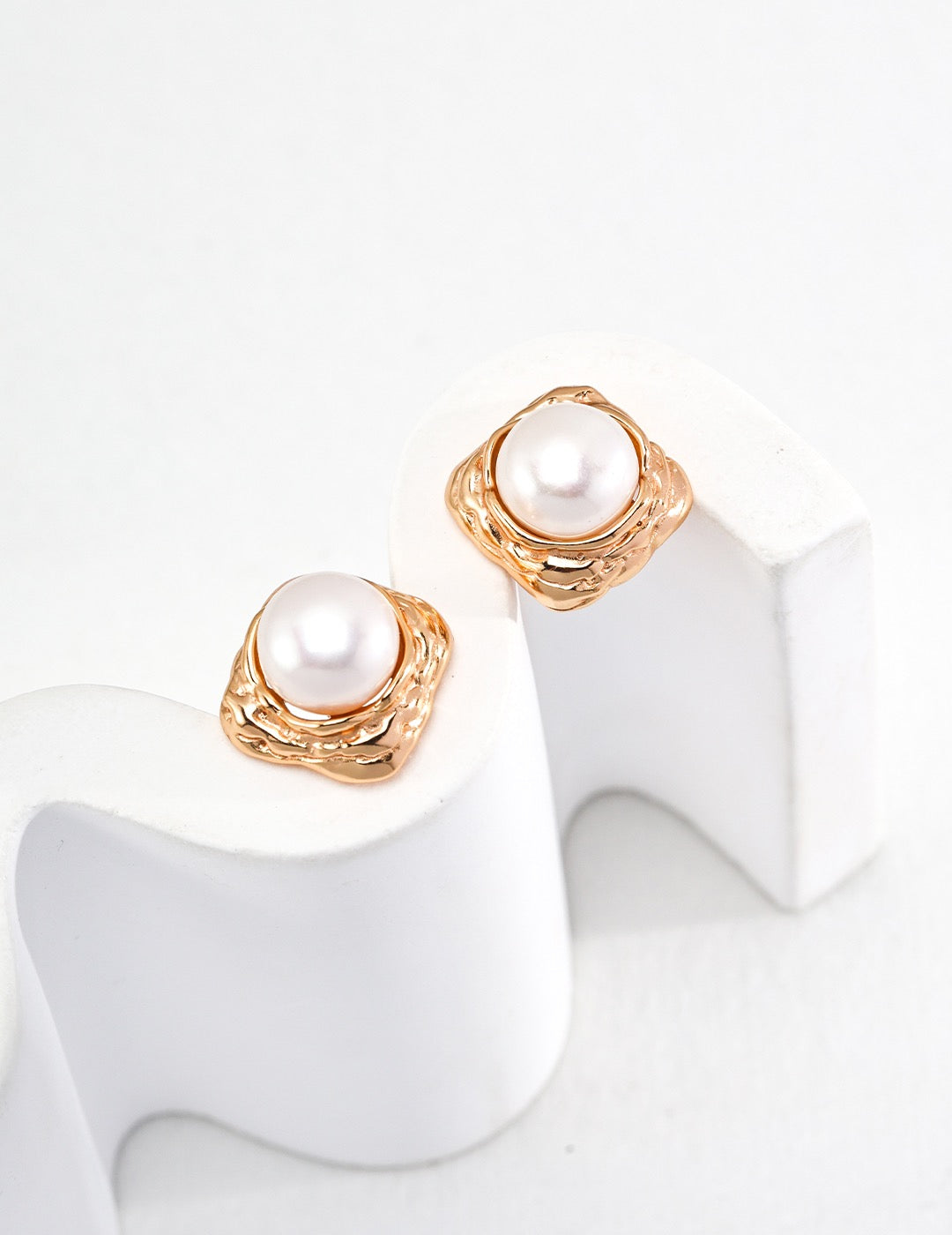 Square and Sphere Earrings