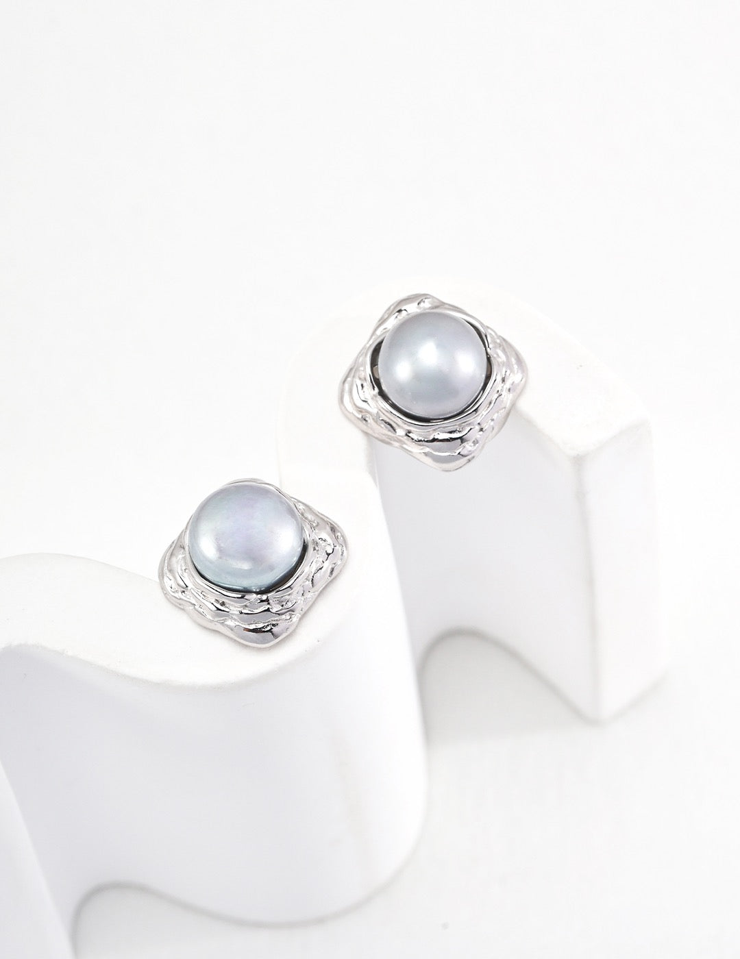 Square and Sphere Earrings